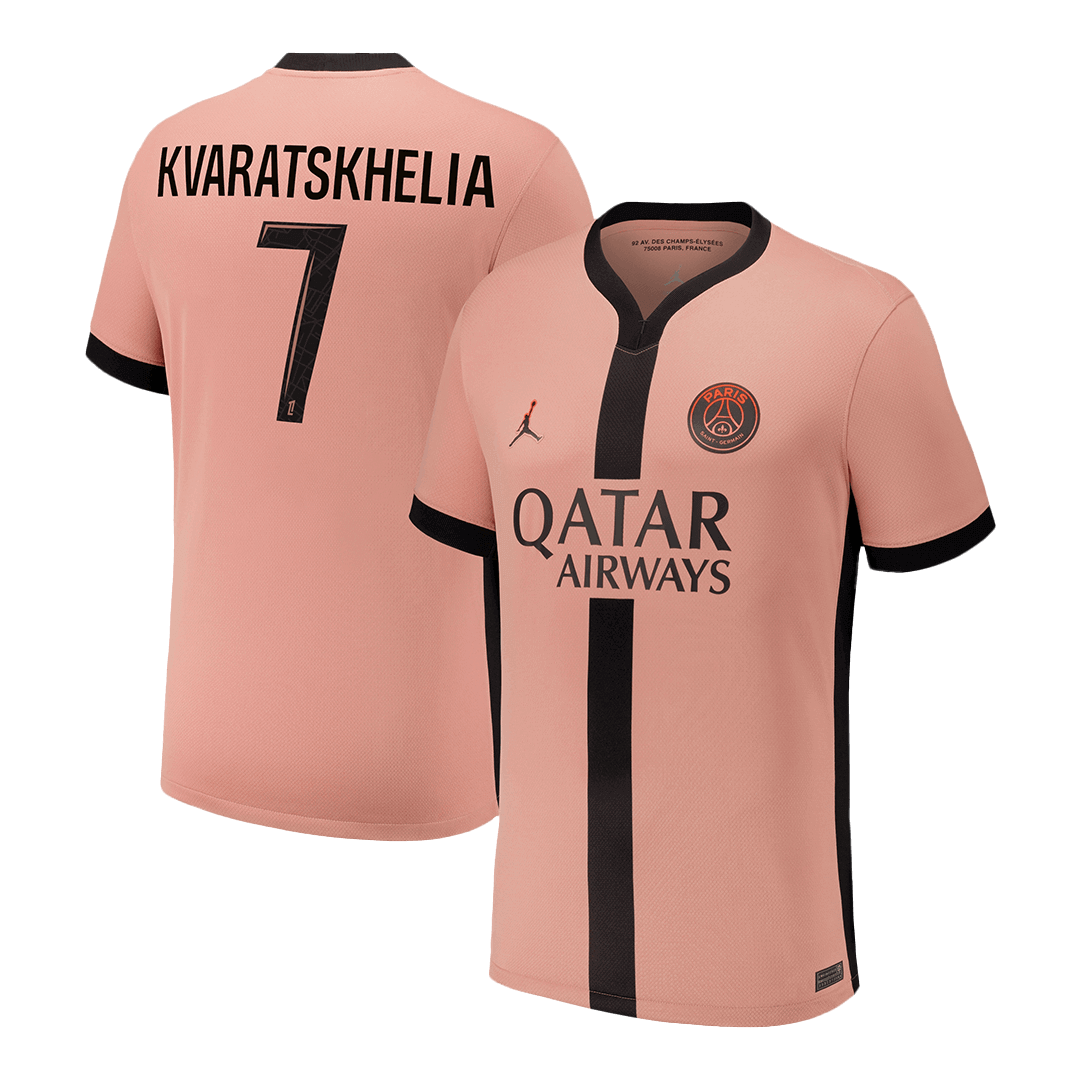 KVARATSKHELIA #7 PSG Third Away Soccer Jersey 2024/25 Top Soccer Jerseys Store