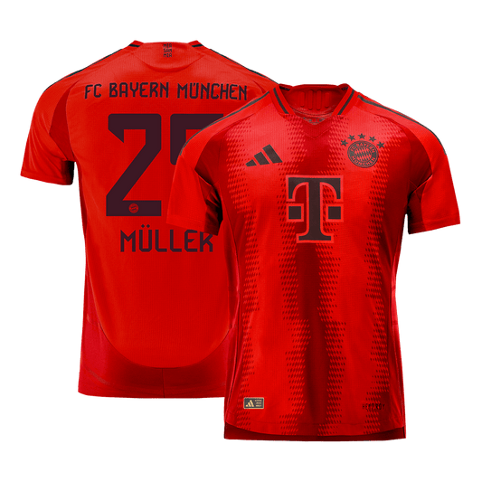 Player Version M?LLER #25 Bayern Munich Home  Soccer Jersey 2024/25 Top Soccer Jerseys Store
