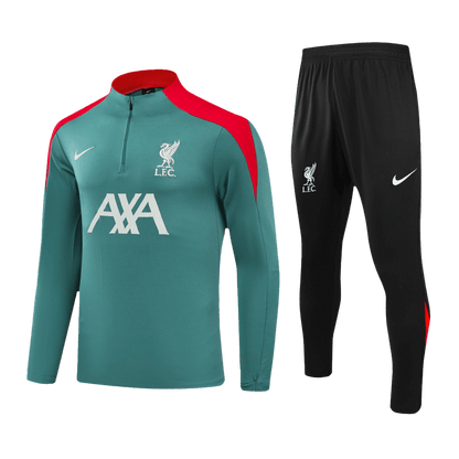 Kid's Liverpool Zipper Sweatshirt Kit(Top+Pants) 2024/25 Top Soccer Jerseys Store