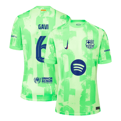 GAVI #6 Barcelona Third Away  Soccer Jersey 2024/25 - UCL?Spotify Logo Without Text? Top Soccer Jerseys Store