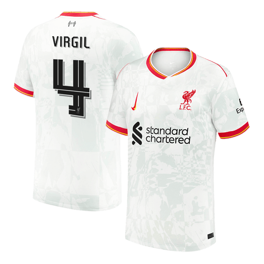 VIRGIL #4 Liverpool Third Away  Soccer Jersey 2024/25 - UCL Top Soccer Jerseys Store