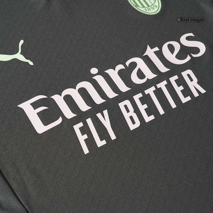 Player Version PULISIC #11 AC Milan Third Away  Soccer Jersey 2024/25 Top Soccer Jerseys Store