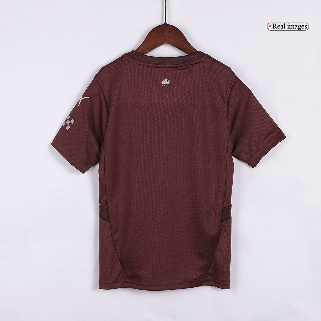 Kid's Manchester City Third Away  Soccer Jersey Kit(Jersey+Shorts+Socks) 2024/25 Top Soccer Jerseys Store