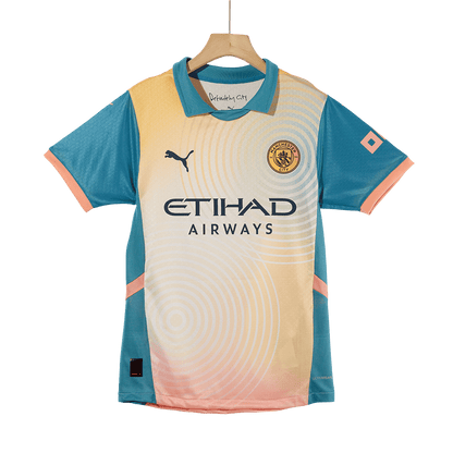 Player Version Manchester City Fourth Away  Soccer Jersey 2024/25- Definitely City (UCL) Top Soccer Jerseys Store