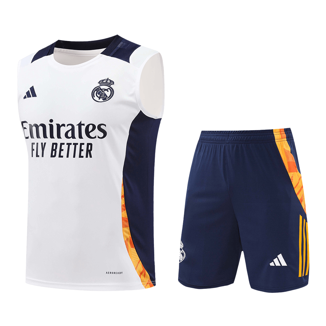 Real Madrid Pre-Match  Soccer Jersey Vest Kit(Jersey+Shorts) 2024/25 Top Soccer Jerseys Store