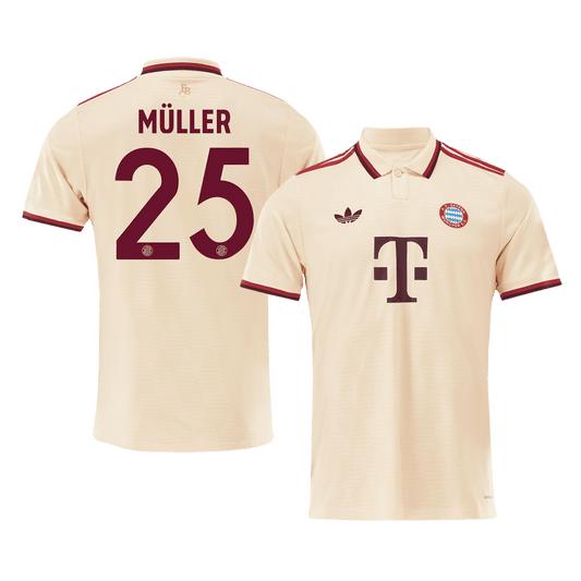 MÜLLER #25 Bayern Munich Third Away  Soccer Jersey 2024/25 - UCL Top Soccer Jerseys Store