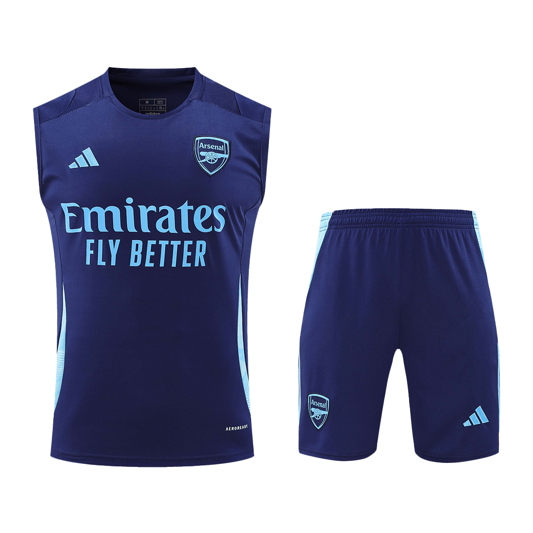 Arsenal Pre-Match  Soccer Jersey Vest Kit(Jersey+Shorts) 2024/25 Top Soccer Jerseys Store