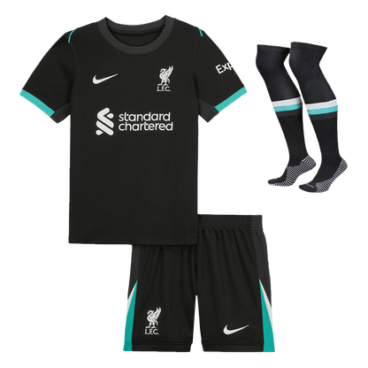 Kid's Liverpool Away  Soccer Jersey Kit(Jersey+Shorts+Socks) 2024/25 Top Soccer Jerseys Store