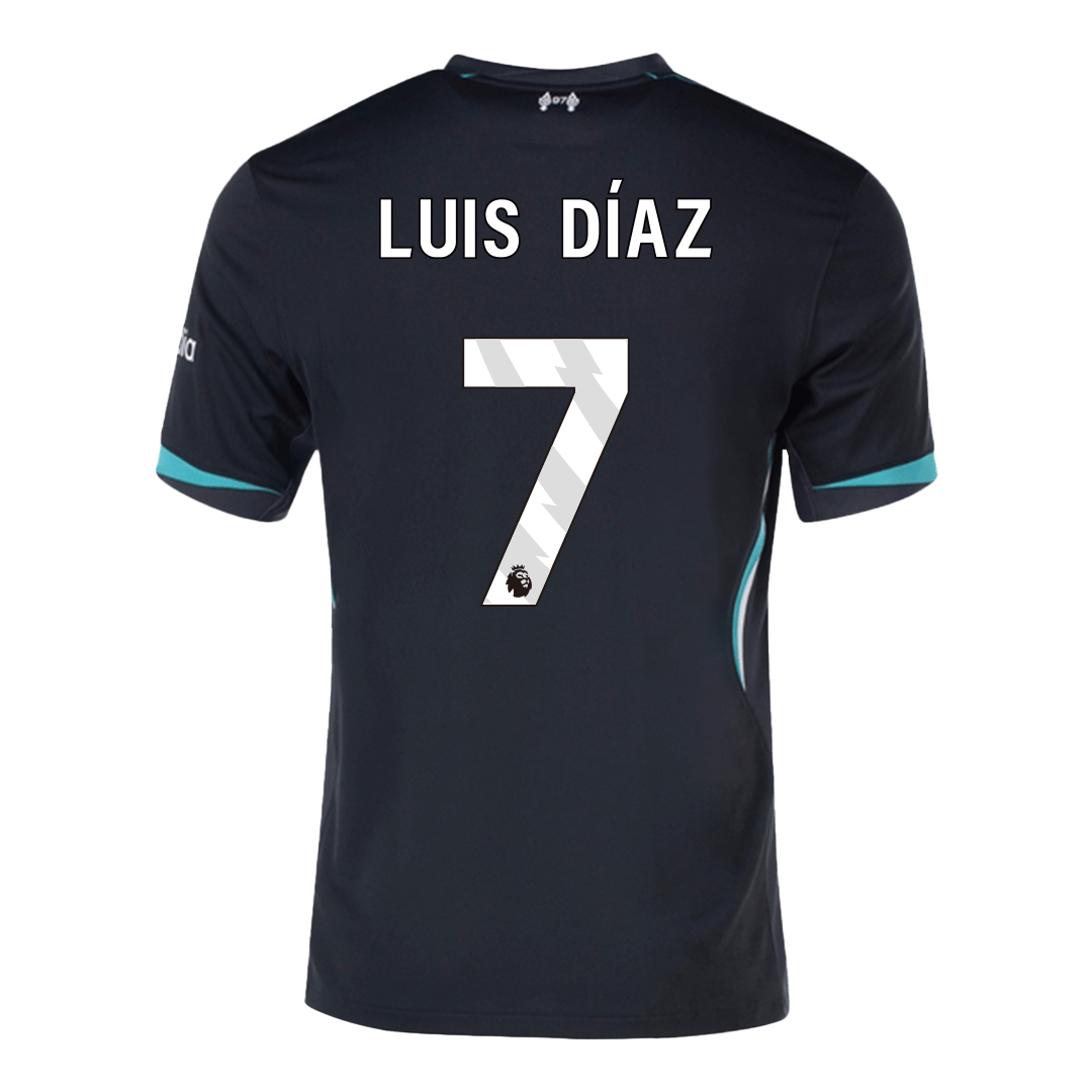 Luis Díaz #7 Liverpool Away  Soccer Jersey 2024/25 Top Soccer Jerseys Store