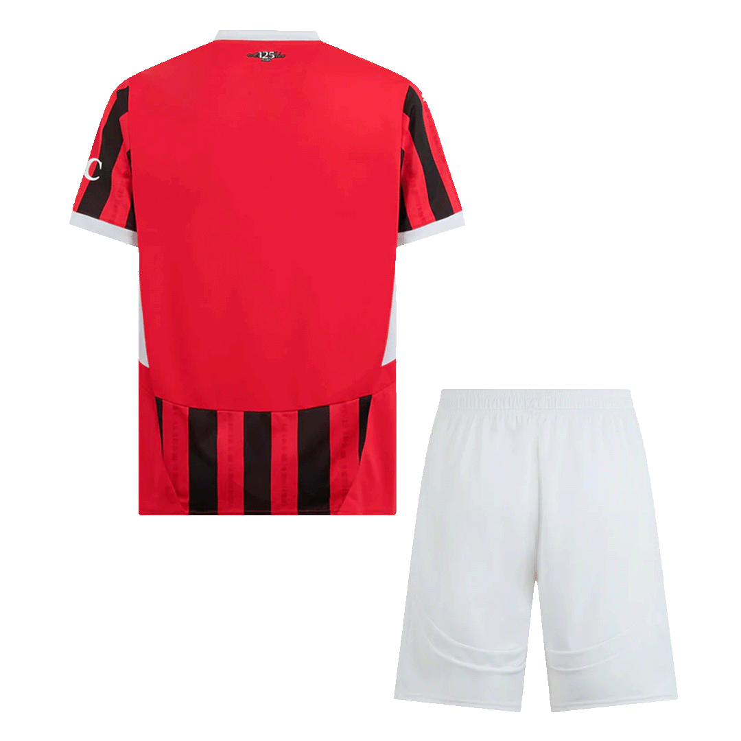 AC Milan Home  Soccer Jersey Kit(Jersey+Shorts) 2024/25 Top Soccer Jerseys Store