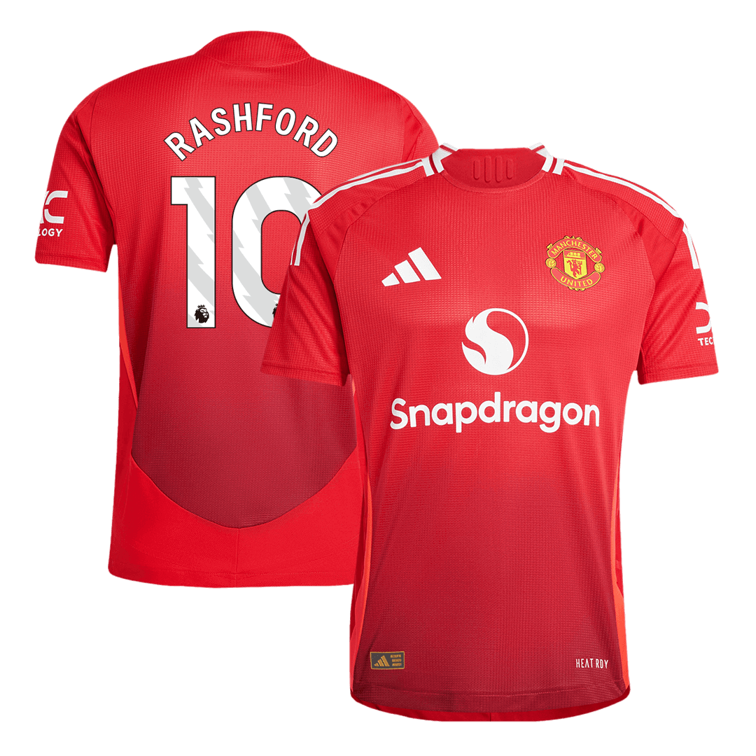Player Version RASHFORD #10 Manchester United Home  Soccer Jersey 2024/25 Top Soccer Jerseys Store