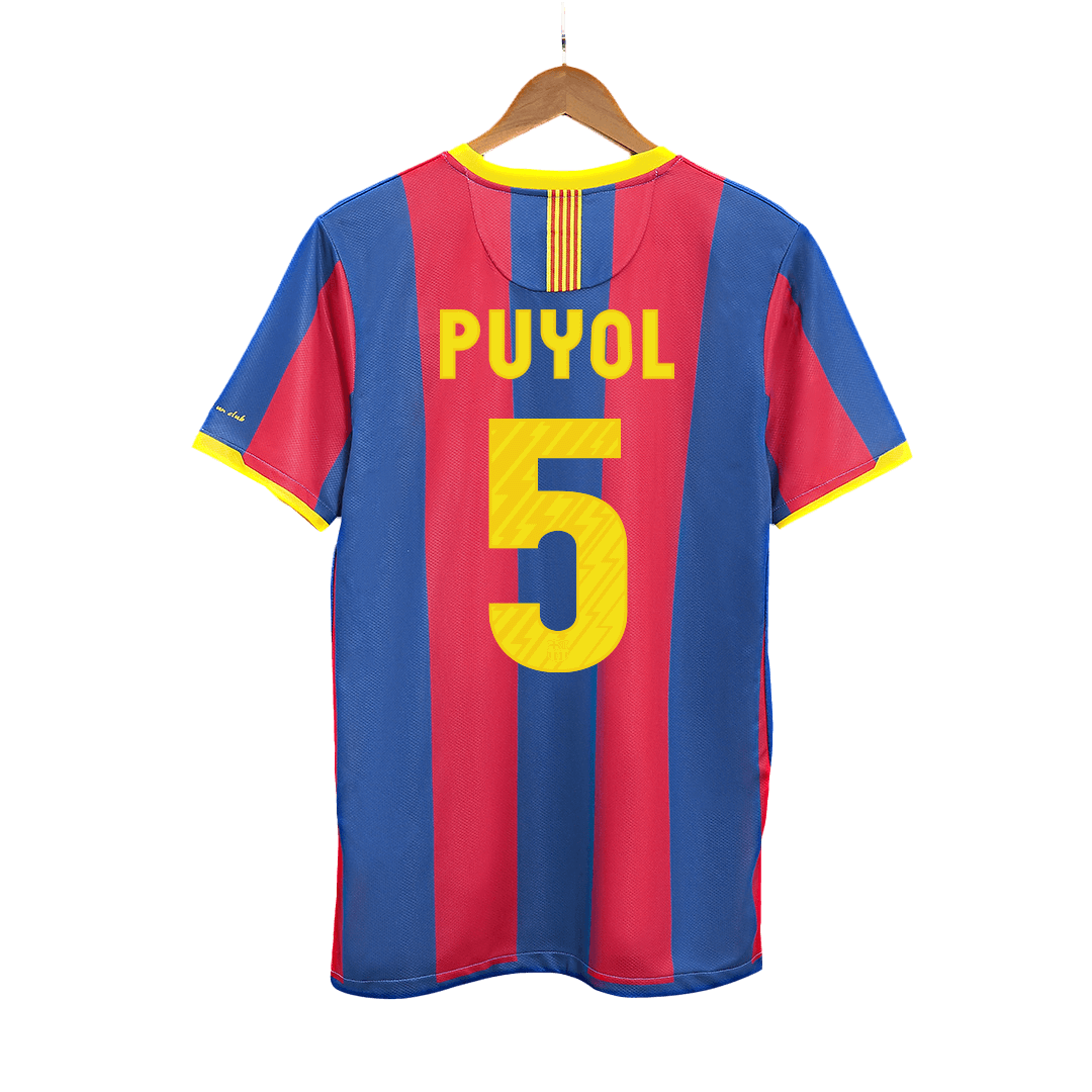 Retro PUYOL #5 2010/11 Barcelona Home  Soccer Jersey Top Soccer Jerseys Store