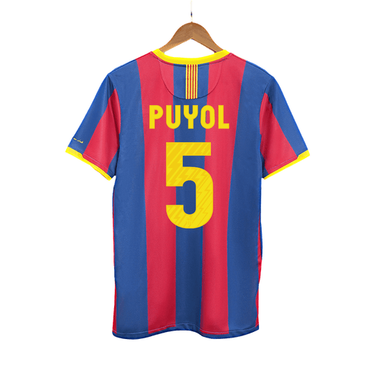 Retro PUYOL #5 2010/11 Barcelona Home  Soccer Jersey Top Soccer Jerseys Store