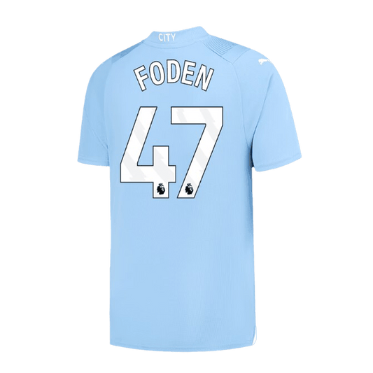 FODEN #47 Manchester City Home  Soccer Jersey 2023/24 Top Soccer Jerseys Store
