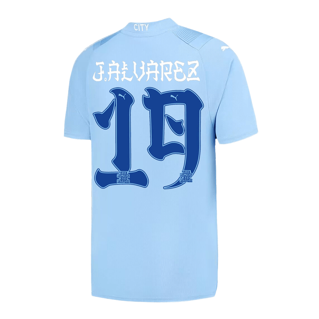 J.ALVAREZ #19 Manchester City Japanese Tour Printing Home  Soccer Jersey 2023/24 Top Soccer Jerseys Store