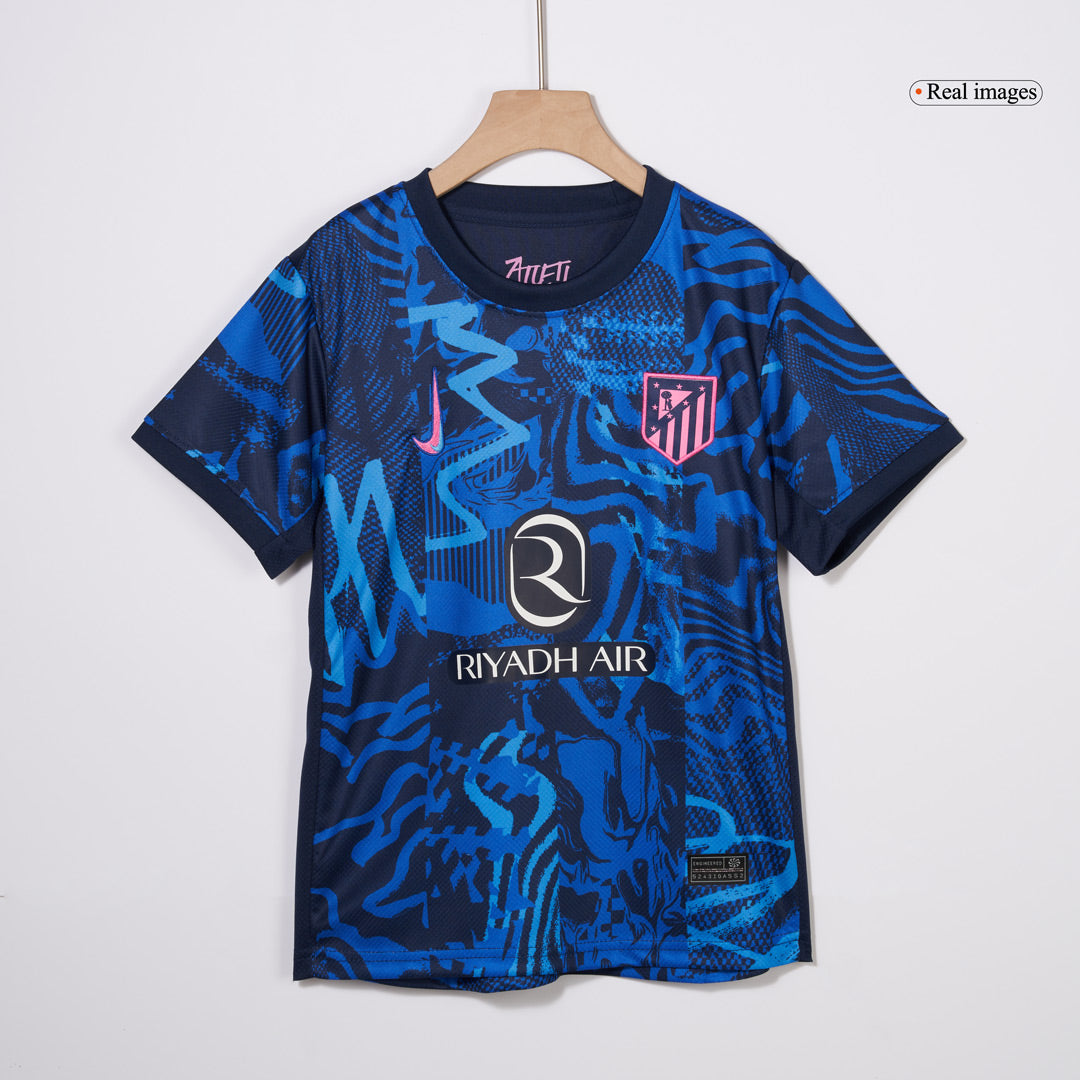 Kid's Atletico Madrid Third Away  Soccer Jersey Kit(Jersey+Shorts+Socks) 2024/25 Top Soccer Jerseys Store