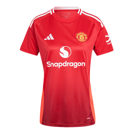 Women's Manchester United Home  Soccer Jersey 2024/25 Top Soccer Jerseys Store