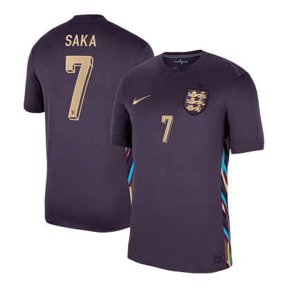 SAKA #7 England Away  Soccer Jersey Euro 2024 Top Soccer Jerseys Store