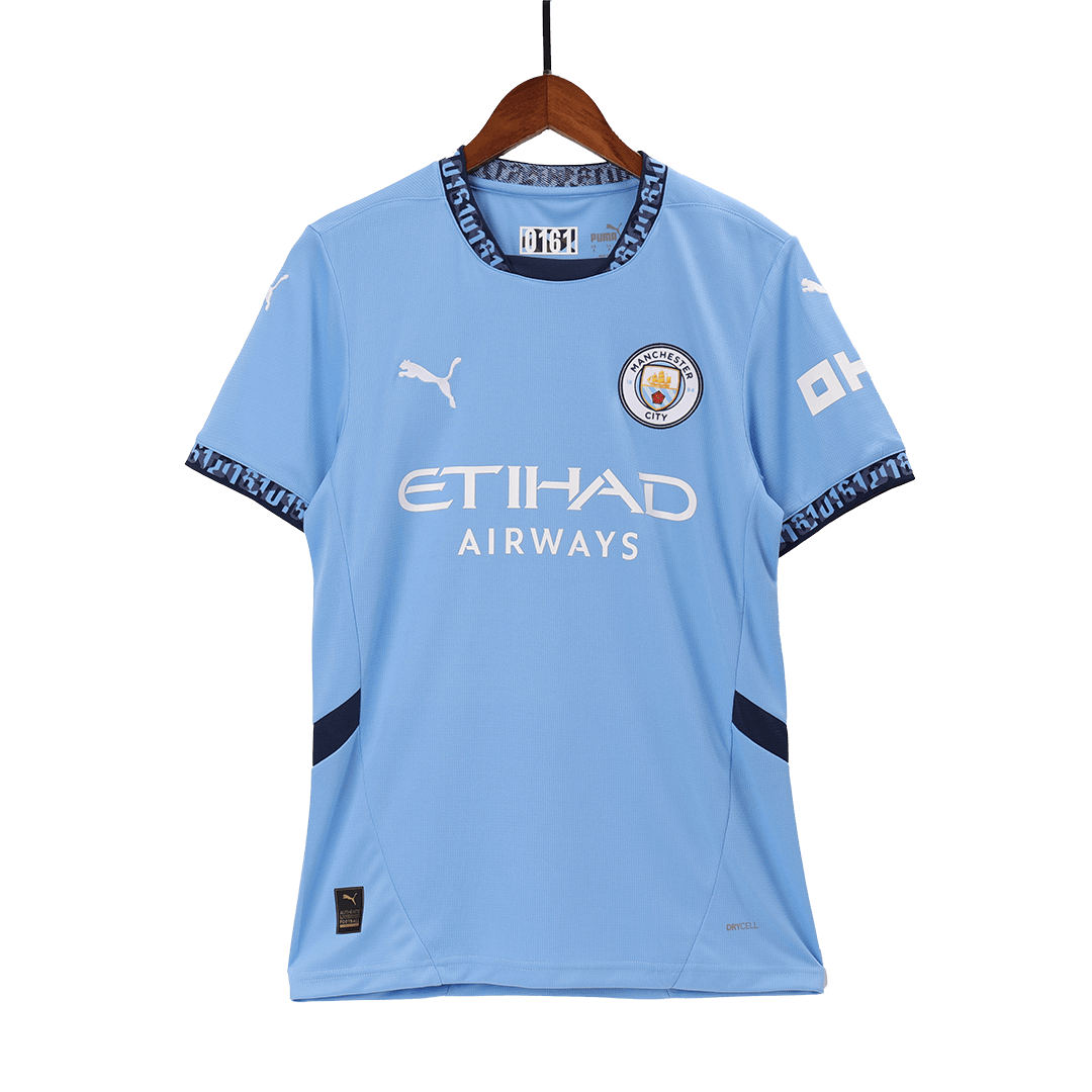 KHUSANOV #45 Manchester City Home  Soccer Jersey 2024/25 Top Soccer Jerseys Store
