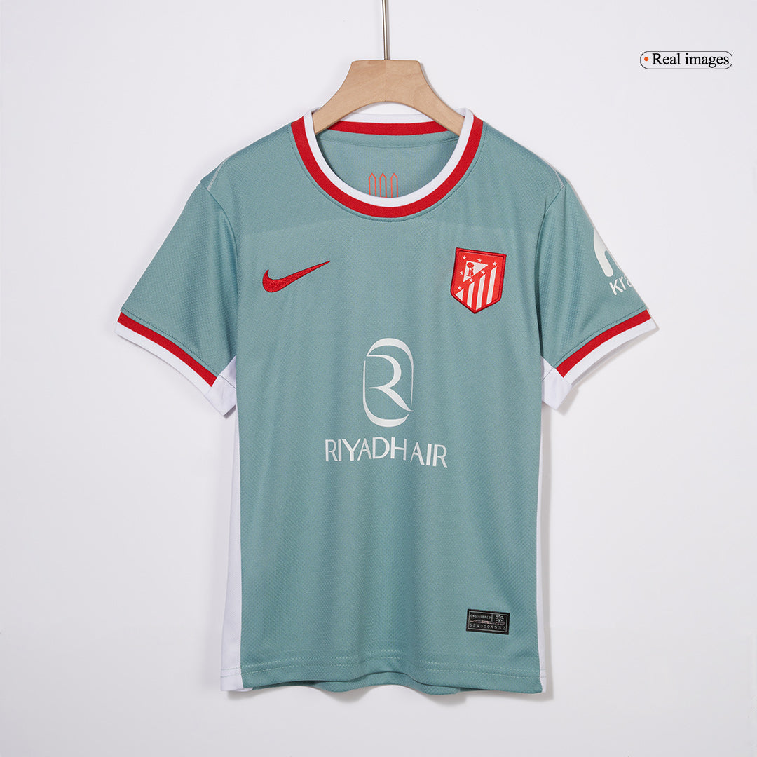 Kid's Atletico Madrid Away  Soccer Jersey Kit(Jersey+Shorts+Socks) 2024/25 Top Soccer Jerseys Store