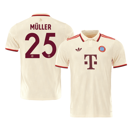 Player Version MÜLLER #25 Bayern Munich Third Away  Soccer Jersey 2024/25- UCL Top Soccer Jerseys Store