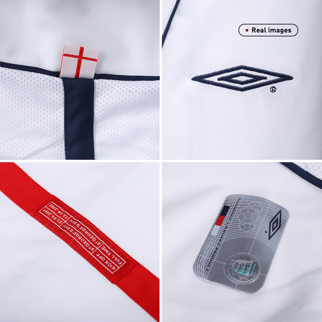 Retro SCHOLES #8 2002 England Home  Soccer Jersey Top Soccer Jerseys Store