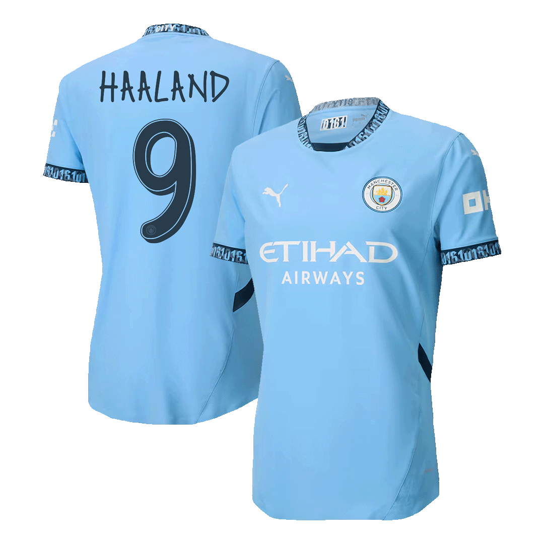 Player Version HAALAND #9 Manchester City Home  Soccer Jersey 2024/25 - UCL Top Soccer Jerseys Store