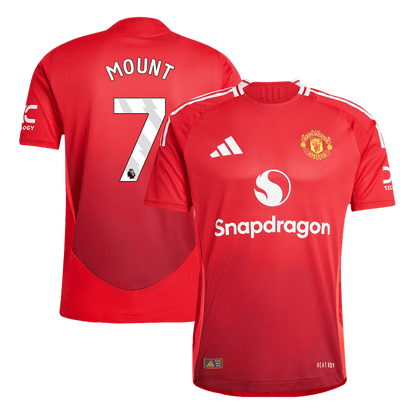 Player Version MOUNT #7 Manchester United Home  Soccer Jersey 2024/25 Top Soccer Jerseys Store