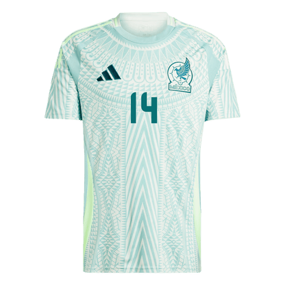 Men's Mexico CHICHARITO #14 Away Soccer Jersey Copa América 2024 Top Soccer Jerseys Store