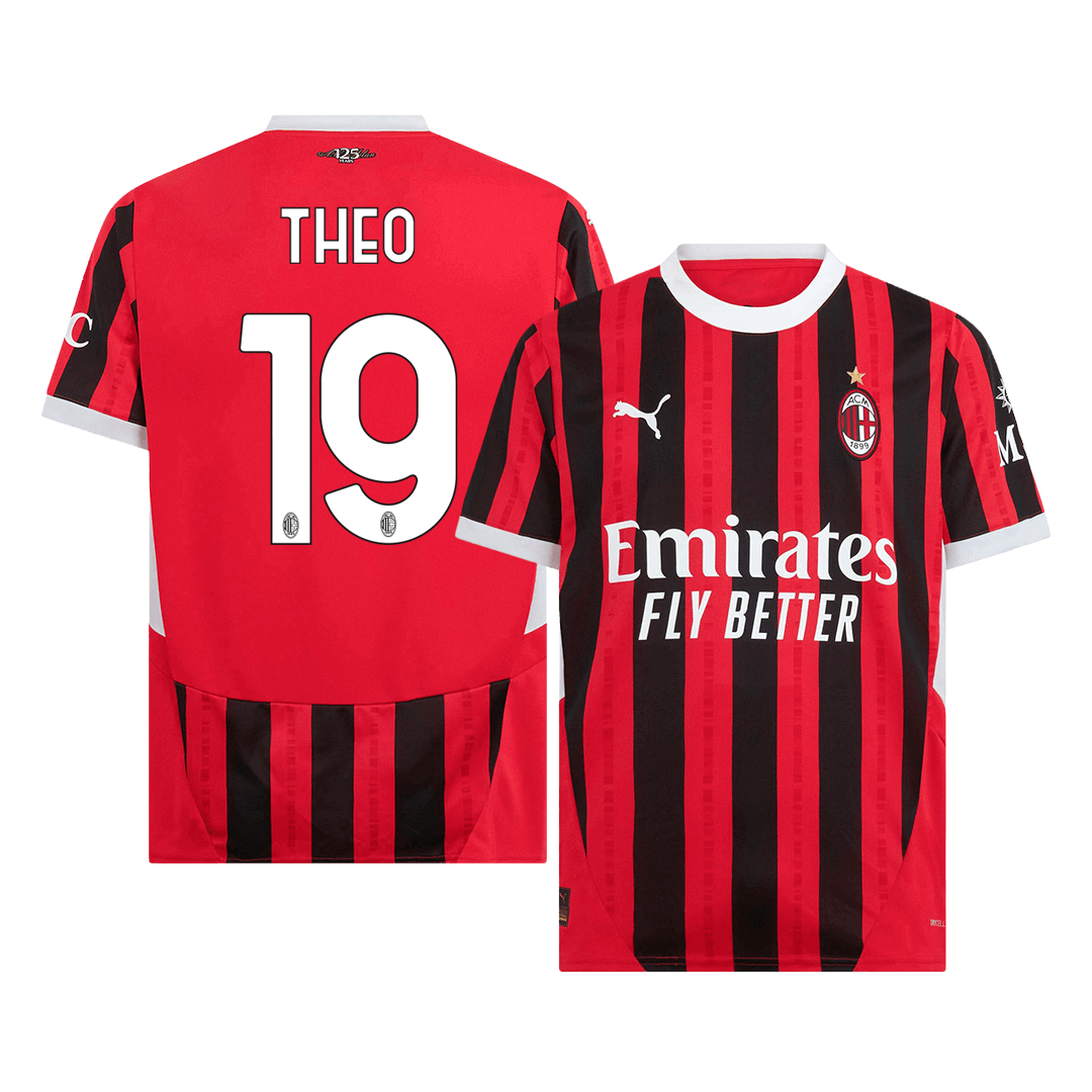THEO #19 AC Milan Home  Soccer Jersey 2024/25 Top Soccer Jerseys Store