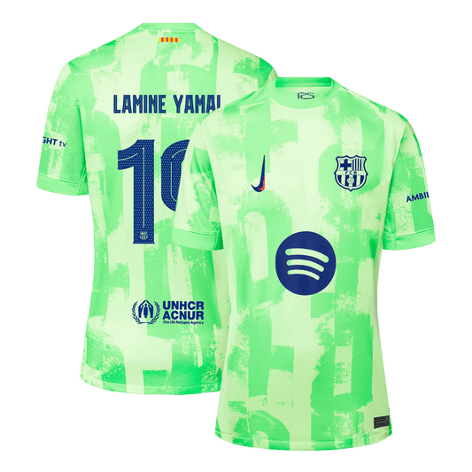 LAMINE YAMAL #19 Barcelona Third Away  Soccer Jersey 2024/255 - UCL?Spotify Logo Without Text? Top Soccer Jerseys Store