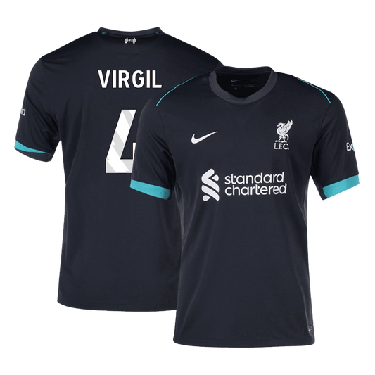 VIRGIL #4 Liverpool Away  Soccer Jersey 2024/25 Top Soccer Jerseys Store