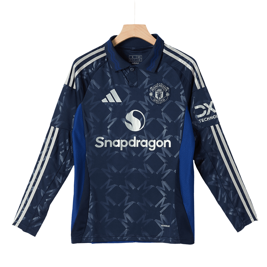 Manchester United Away Long Sleeve  Soccer Jersey 2024/25 Top Soccer Jerseys Store
