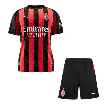 AC Milan Home Soccer Jersey Kit(Jersey+Shorts) 2025/26