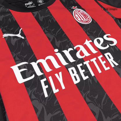 AC Milan Home Soccer Jersey Kit(Jersey+Shorts) 2025/26