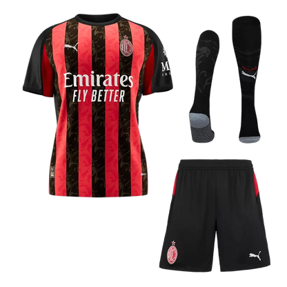 AC Milan Home Soccer Jersey Kit(Jersey+Shorts+Socks) 2025/26