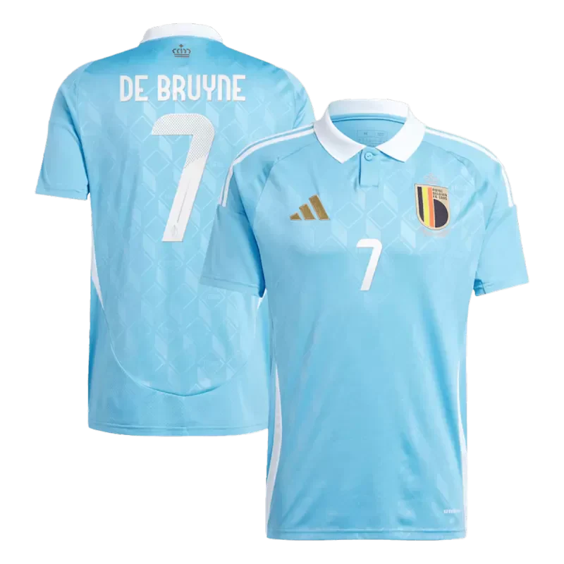 Belgium DE BRUYNE #7 Away Soccer Jersey 2024 topsoccerjerseys.com