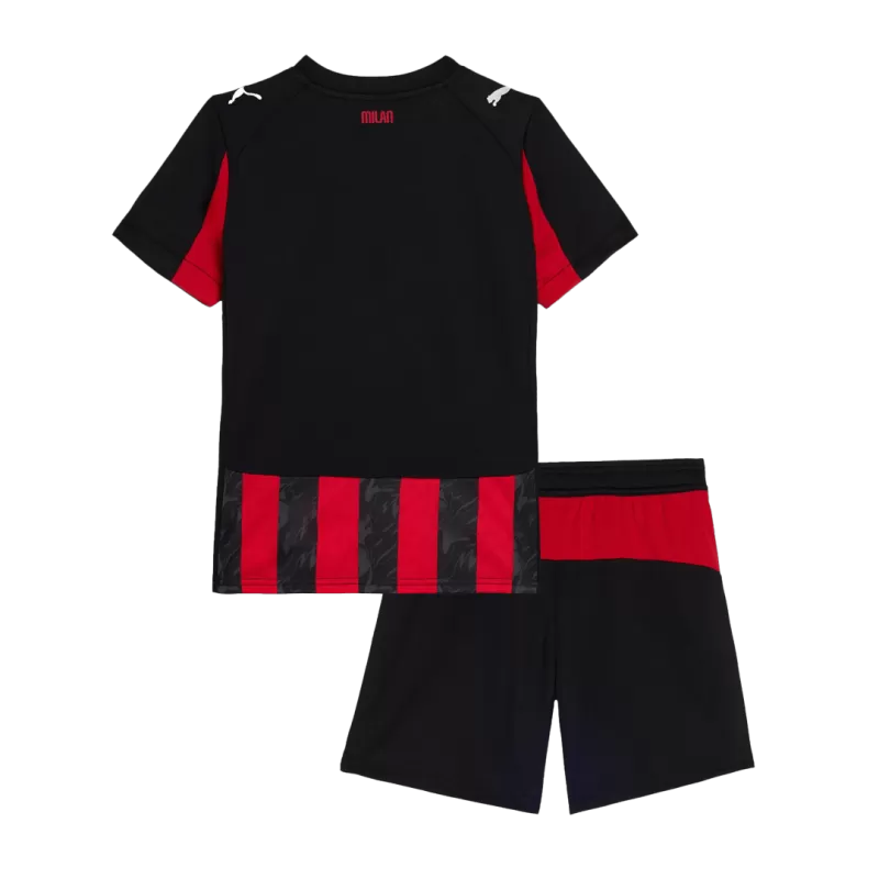 Kid's AC Milan Home Soccer Jersey Kit(Jersey+Shorts) 2025/26