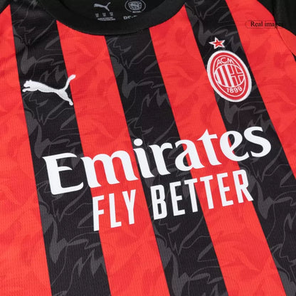 Kid's AC Milan Home Soccer Jersey Kit(Jersey+Shorts) 2025/26