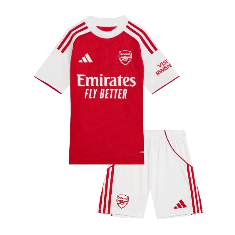 Kid's Arsenal Home Soccer Jersey Kit(Jersey+Shorts) 2025/26