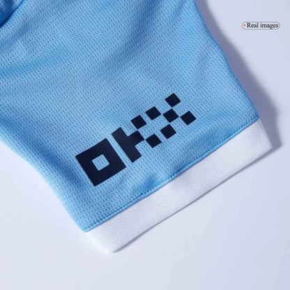 Kid's Manchester City Home Soccer Jersey Kit(Jersey+Shorts) 2025/26