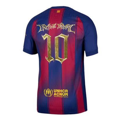 LAMINE YAMAL #10 Barcelona Home Soccer Jersey 2025/26- Kopa Trophy Edition