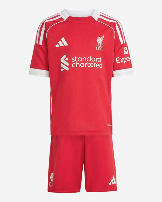 Liverpool Kids Home Soccer Jersey 2025/26 (Jersey+Shorts) Top Soccer Jerseys Store