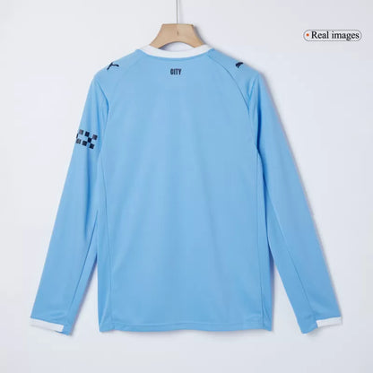 Manchester City Home Long Sleeve Soccer Jersey 2025/26
