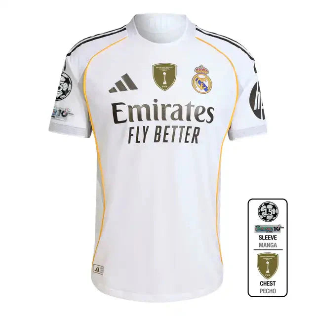 Player Version Real Madrid Home Soccer Jersey 2025/26 Top Soccer Jerseys Store