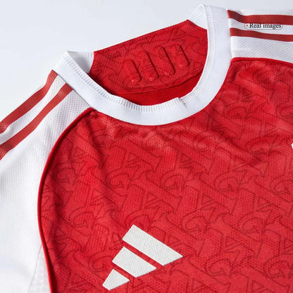 Player Version Arsenal Home Soccer Jersey Kit (Jersey+Shorts) 2025/26 -Slim Fit