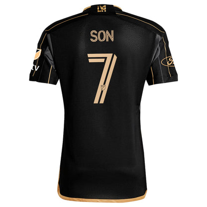Player Version Men's LAFC #7 Son Heung-Min Black 2024 Home - Slim Fit