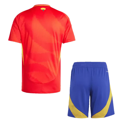Spain Home Soccer Jersey Kit(Jersey+Shorts) 2024/25 Go Game Wear