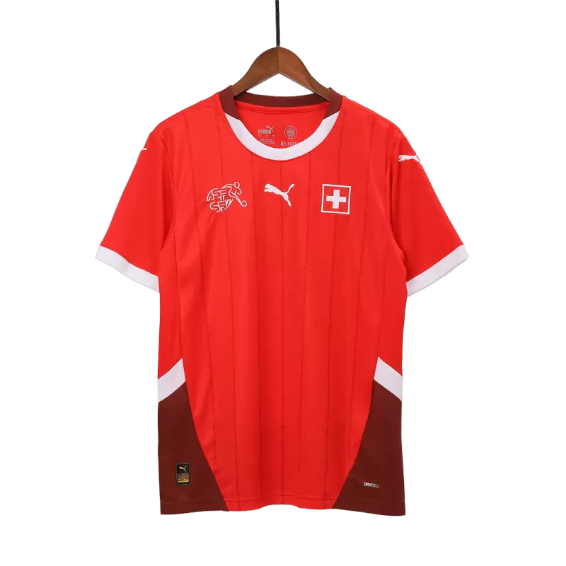 Switzerland Home Soccer Jersey Euro 2024 topsoccerjerseys.com