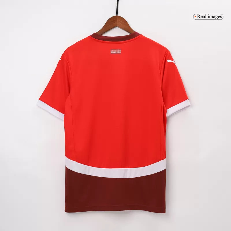 Switzerland Home Soccer Jersey Euro 2024 topsoccerjerseys.com
